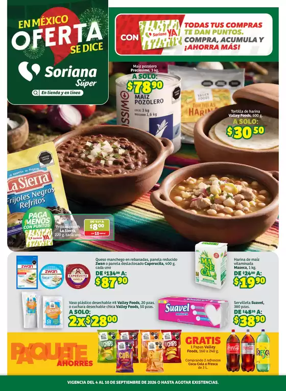 Catálogo Soriana Súper | Ofertas para cazadores de gangas | 2026-09-04T00:00:00.000Z - 2026-09-10T00:00:00.000Z