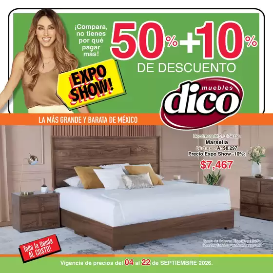 Catálogo Muebles Dico | Ofertas para cazadores de gangas | 2026-09-04T00:00:00.000Z - 2026-09-22T00:00:00.000Z