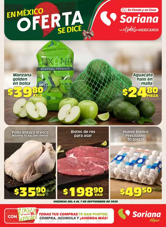 Catálogo Soriana Híper | Ofertas principales y descuentos | 2026-09-04T00:00:00.000Z - 2026-09-07T00:00:00.000Z