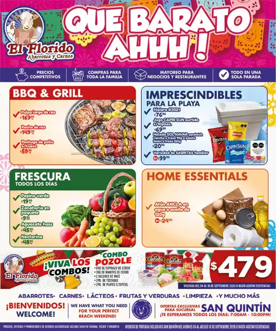 Catálogo El Florido en Tamuín | VOLANTE SAN QUINTIN WEB 40 | 2026-09-04T00:00:00.000Z - 2026-09-10T00:00:00.000Z