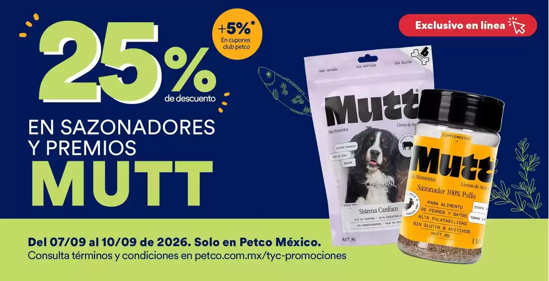 Catálogo Petco | Ofertas principales para todos los cazadores de gangas | 2026-09-07T00:00:00.000Z - 2026-09-10T00:00:00.000Z