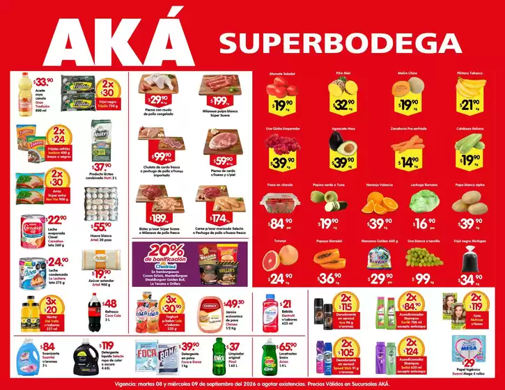 Catálogo AKÁ Superbodega | Ofertas AKÁ Superbodega | 2026-09-08T00:00:00.000Z - 2026-09-09T00:00:00.000Z