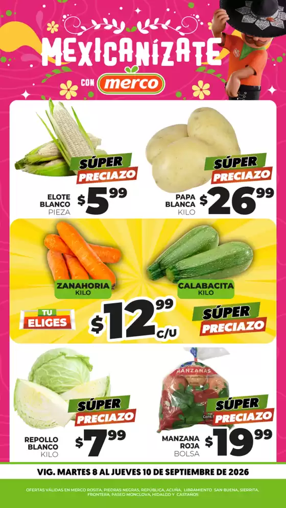 Catálogo Merco | Frutas y Verduras 8 al 10 de septiembre | 2026-09-08T00:00:00.000Z - 2026-09-10T00:00:00.000Z