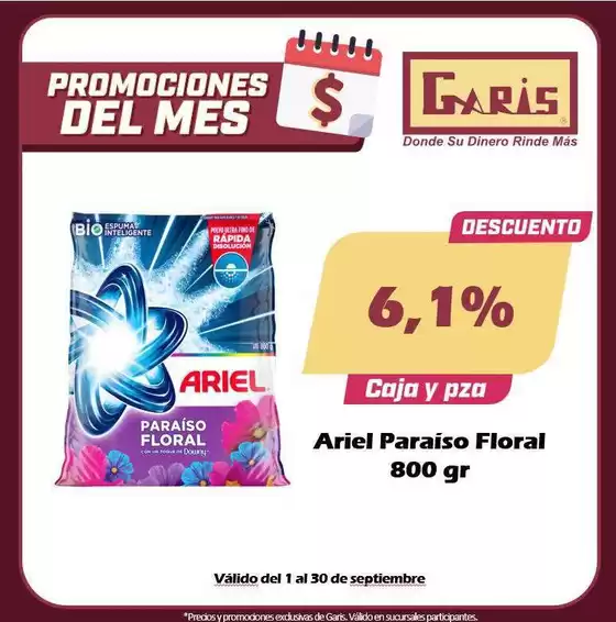 Catálogo Garis | Descuentos y promociones | 2026-09-01T00:00:00.000Z - 2026-09-30T00:00:00.000Z