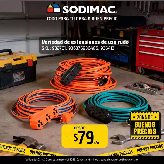 Catálogo Sodimac Constructor | Descuentos y promociones | 2026-09-03T00:00:00.000Z - 2026-09-30T00:00:00.000Z
