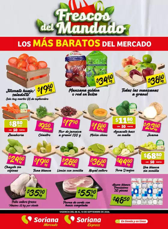 Catálogo Soriana Express en El Salto (Jalisco) | Gangas y ofertas actuales | 2026-09-08T00:00:00.000Z - 2026-09-10T00:00:00.000Z