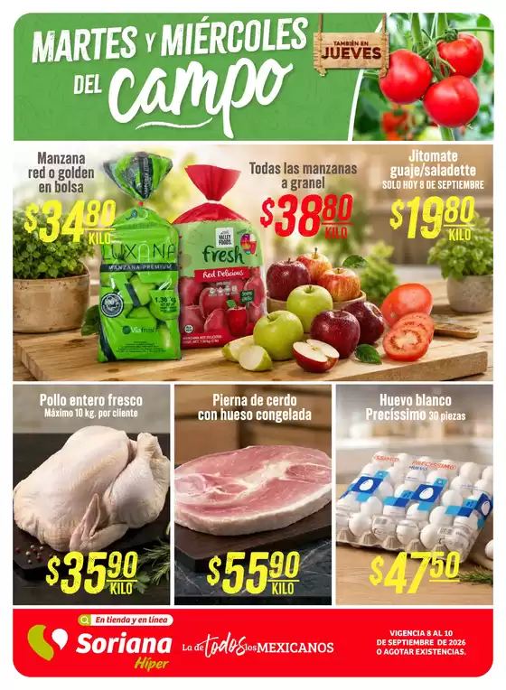 Catálogo Soriana Híper | Ofertas exclusivas para nuestros clientes | 2026-09-08T00:00:00.000Z - 2026-09-10T00:00:00.000Z