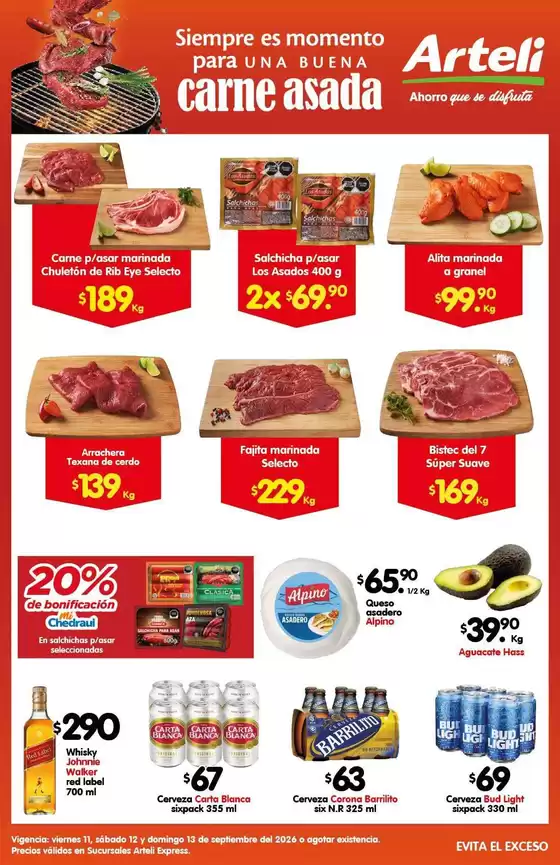 Catálogo Arteli express | Ofertas exclusivas para nuestros clientes | 2026-09-11T00:00:00.000Z - 2026-09-13T00:00:00.000Z