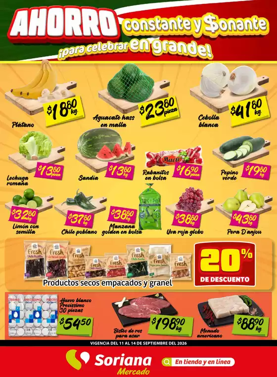 Catálogo Soriana Express | Nuestras mejores ofertas para ti | 2026-09-11T00:00:00.000Z - 2026-09-14T00:00:00.000Z