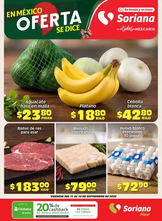 Catálogo Soriana Híper | Grandes descuentos en productos seleccionados | 2026-09-11T00:00:00.000Z - 2026-09-14T00:00:00.000Z