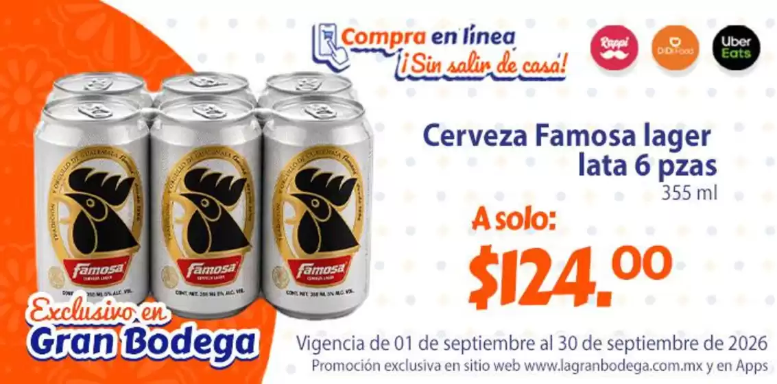 Catálogo La gran bodega | Grandes descuentos en productos seleccionados | 2026-09-01T00:00:00.000Z - 2026-09-30T00:00:00.000Z