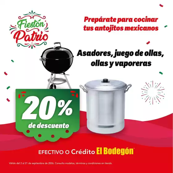 Catálogo El Bodegón | Ofertas especiales atractivas para todos | 2026-09-02T00:00:00.000Z - 2026-09-21T00:00:00.000Z