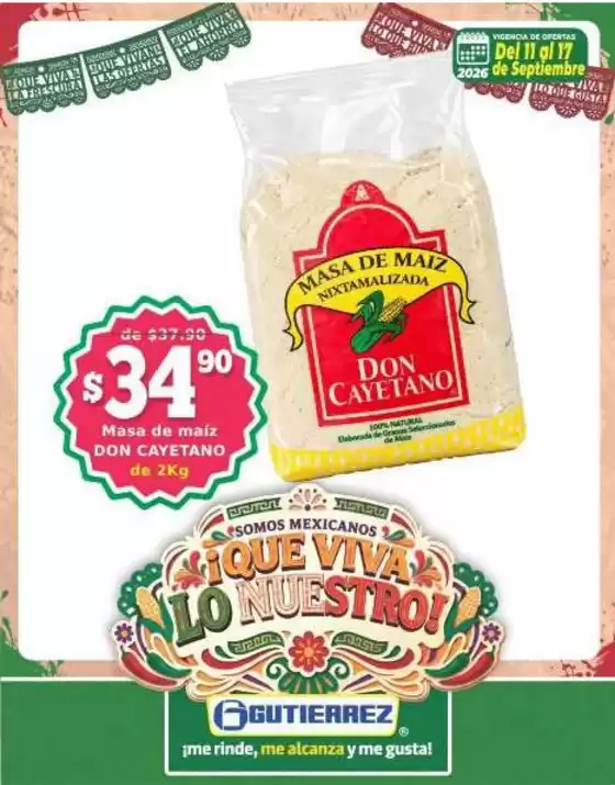 Catálogo Super Gutierrez | Ofertas principales y descuentos | 2026-09-11T00:00:00.000Z - 2026-09-17T00:00:00.000Z
