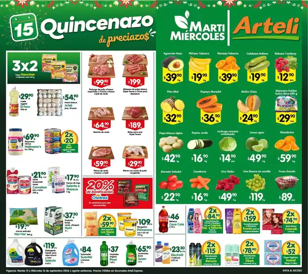 Catálogo Arteli express | Nuestras mejores ofertas para ti | 2026-09-15T00:00:00.000Z - 2026-09-16T00:00:00.000Z