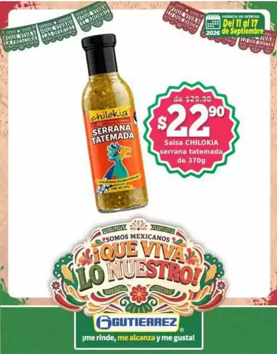Catálogo Super Gutierrez | Ofertas exclusivas para nuestros clientes | 2026-09-11T00:00:00.000Z - 2026-09-17T00:00:00.000Z
