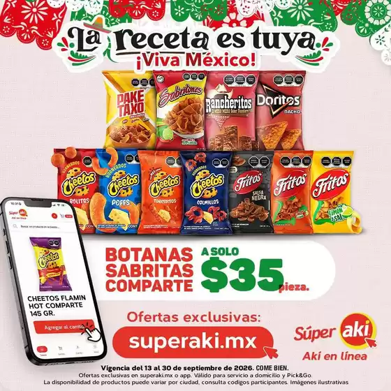 Catálogo Súper Aki | Ofertas principales y descuentos | 2026-09-13T00:00:00.000Z - 2026-09-30T00:00:00.000Z