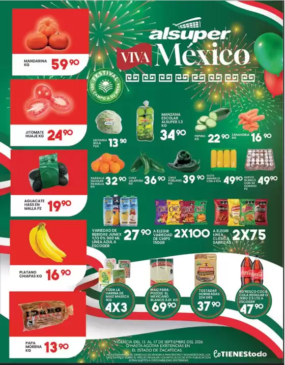 Catálogo Alsuper | Alsuper Zacatecas | 2026-09-15T00:00:00.000Z - 2026-09-17T00:00:00.000Z