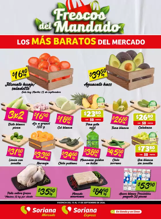 Catálogo Soriana Express | Gran variedad de ofertas | 2026-09-15T00:00:00.000Z - 2026-09-17T00:00:00.000Z