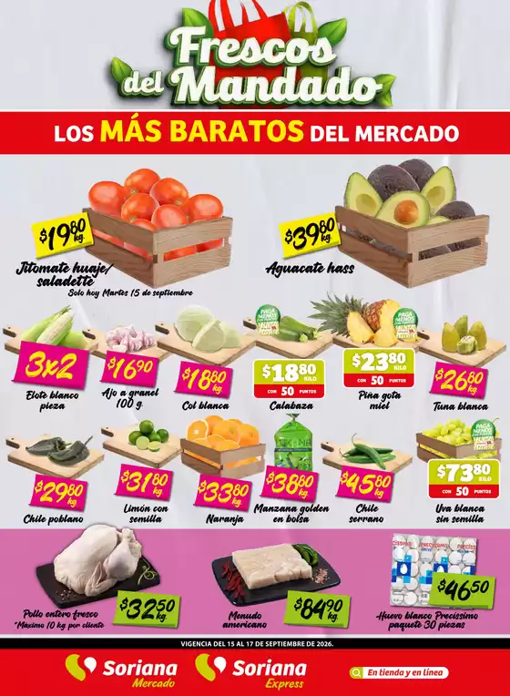 Catálogo Soriana Express | Ofertas especiales para ti | 2026-09-15T00:00:00.000Z - 2026-09-17T00:00:00.000Z