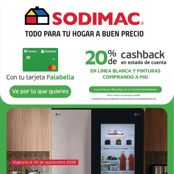 Catálogo Sodimac Constructor en Zumpango de Ocampo | Gangas y ofertas actuales | 2026-09-17T00:00:00.000Z - 2026-09-30T00:00:00.000Z