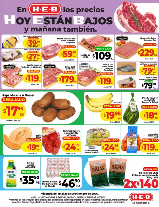 Catálogo HEB | Ofertas HEB | 2026-09-18T00:00:00.000Z - 2026-09-21T00:00:00.000Z