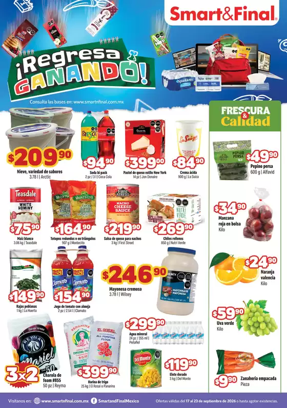 Catálogo Smart & Final | SF Ft 17 23 SEP DIGITAL SL | 2026-09-17T00:00:00.000Z - 2026-09-23T00:00:00.000Z