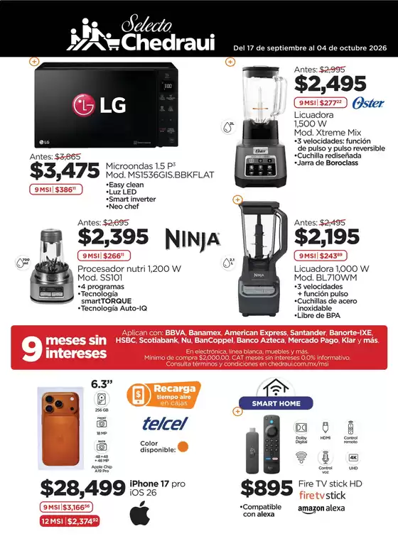 Catálogo Chedraui | Excelente oferta para todos los clientes | 2026-09-17T00:00:00.000Z - 2026-10-04T00:00:00.000Z