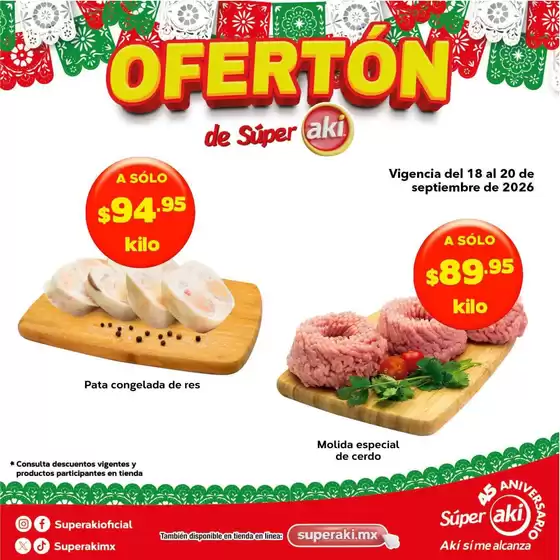 Catálogo Aki Gran Mayoreo | Gangas y ofertas actuales | 2026-09-18T00:00:00.000Z - 2026-09-20T00:00:00.000Z
