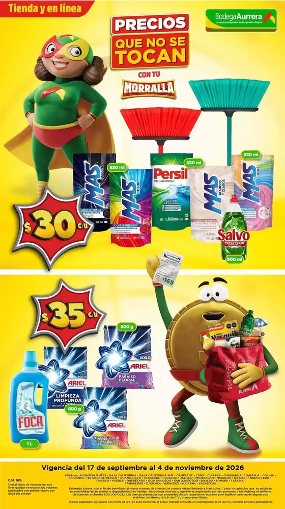 Catálogo Bodega Aurrera en Uruapan | Gangas y ofertas actuales | 2026-09-21T00:00:00.000Z - 2026-11-04T00:00:00.000Z