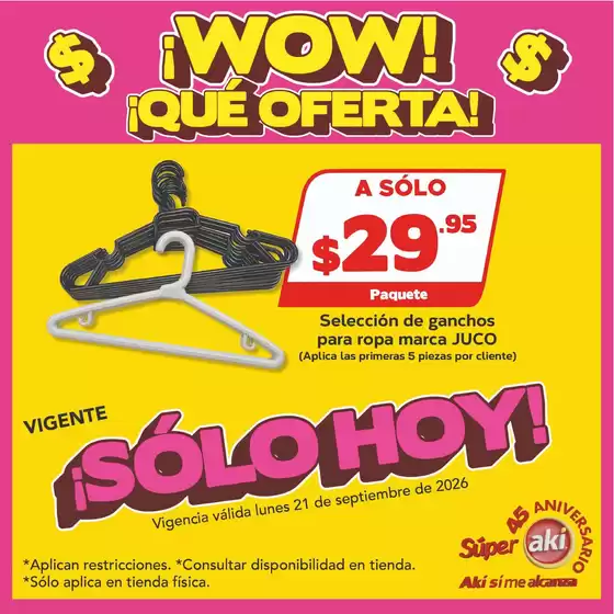 Catálogo Súper Aki | Grandes descuentos en productos seleccionados | 2026-09-21T00:00:00.000Z - 2026-09-21T00:00:00.000Z