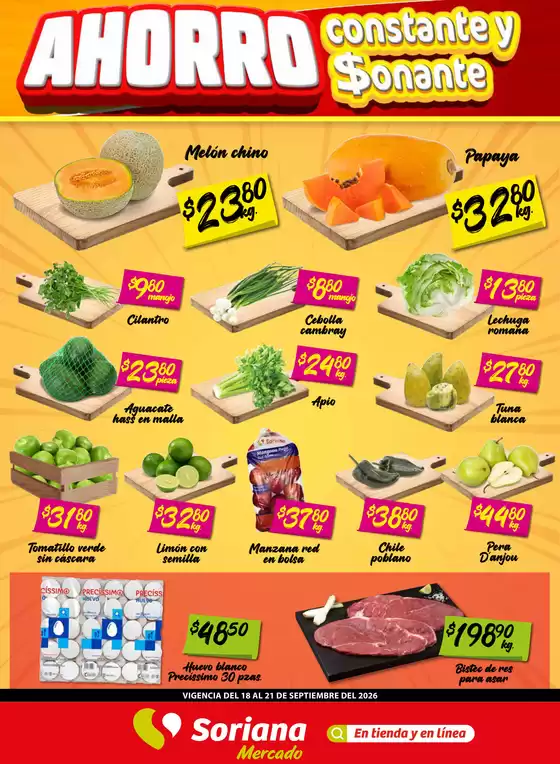 Catálogo Soriana Express | Gangas y ofertas actuales | 2026-09-18T00:00:00.000Z - 2026-09-21T00:00:00.000Z