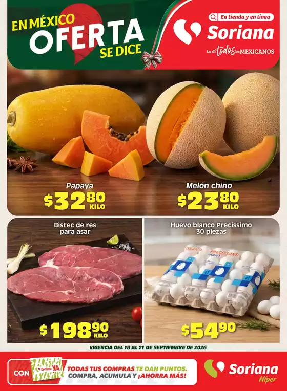 Catálogo Soriana Híper en Tepeapulco | Grandes descuentos en productos seleccionados | 2026-09-18T00:00:00.000Z - 2026-09-21T00:00:00.000Z
