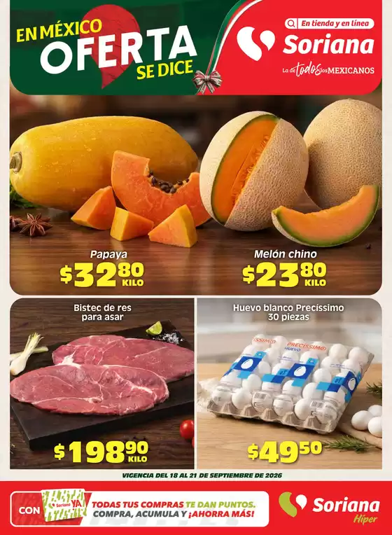 Catálogo Soriana Híper en Tepeapulco | Nuevas ofertas para descubrir | 2026-09-18T00:00:00.000Z - 2026-09-21T00:00:00.000Z