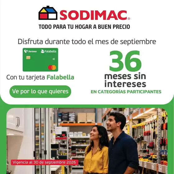 Catálogo Sodimac Constructor en Temascalapa | Gangas exclusivas | 2026-09-22T00:00:00.000Z - 2026-09-30T00:00:00.000Z