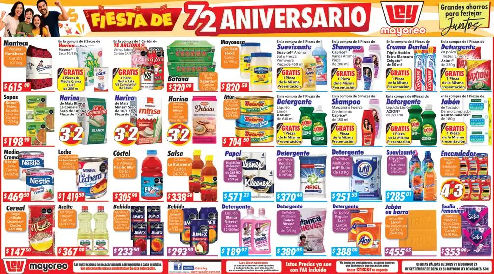 Catálogo Casa Ley | Ofertas principales y descuentos | 2026-09-21T00:00:00.000Z - 2026-09-27T00:00:00.000Z