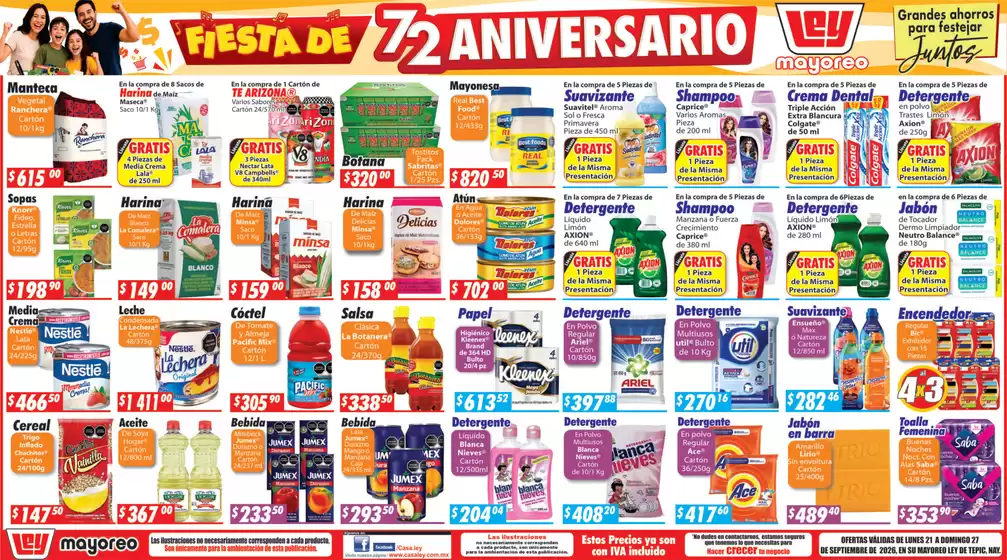 Catálogo Casa Ley | Excelente oferta para cazadores de gangas | 2026-09-21T00:00:00.000Z - 2026-09-27T00:00:00.000Z