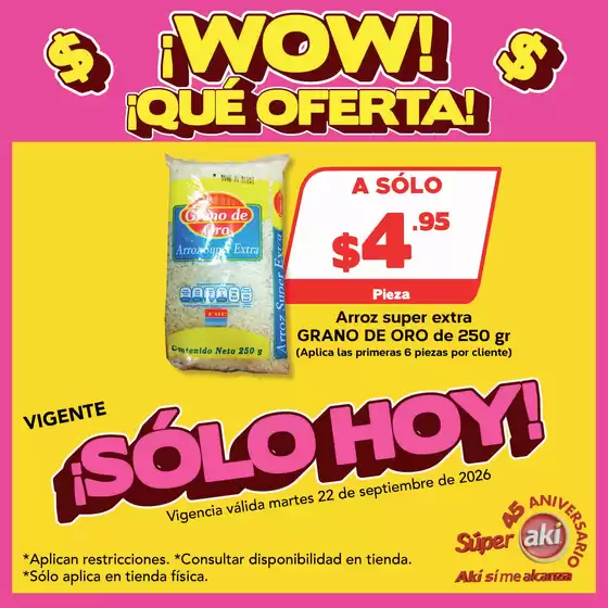 Catálogo Súper Aki | Nuestras mejores gangas | 2026-09-22T00:00:00.000Z - 2026-09-22T00:00:00.000Z