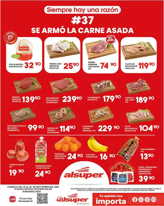 Catálogo Alsuper | Alsuper Durango | 2026-09-22T00:00:00.000Z - 2026-09-24T00:00:00.000Z