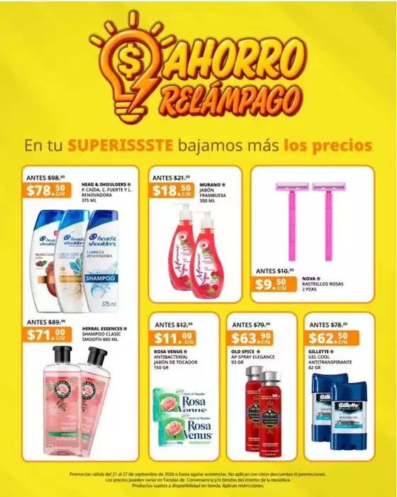 Catálogo SuperISSSTE | Ahorra ahora con nuestras ofertas | 2026-09-21T00:00:00.000Z - 2026-09-27T00:00:00.000Z