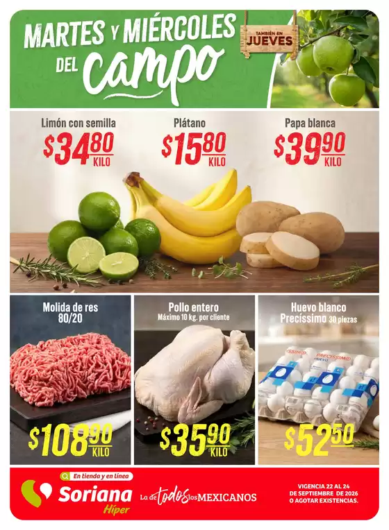 Catálogo Soriana Híper | Gangas y ofertas actuales | 2026-09-22T00:00:00.000Z - 2026-09-24T00:00:00.000Z