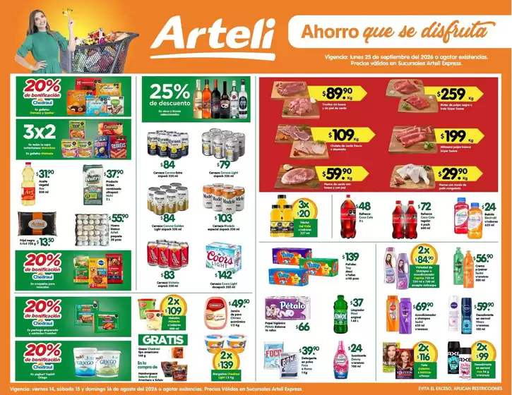 Catálogo Arteli en Plan de Ayala | Ofertas Arteli | 2026-09-25T00:00:00.000Z - 2026-09-25T00:00:00.000Z