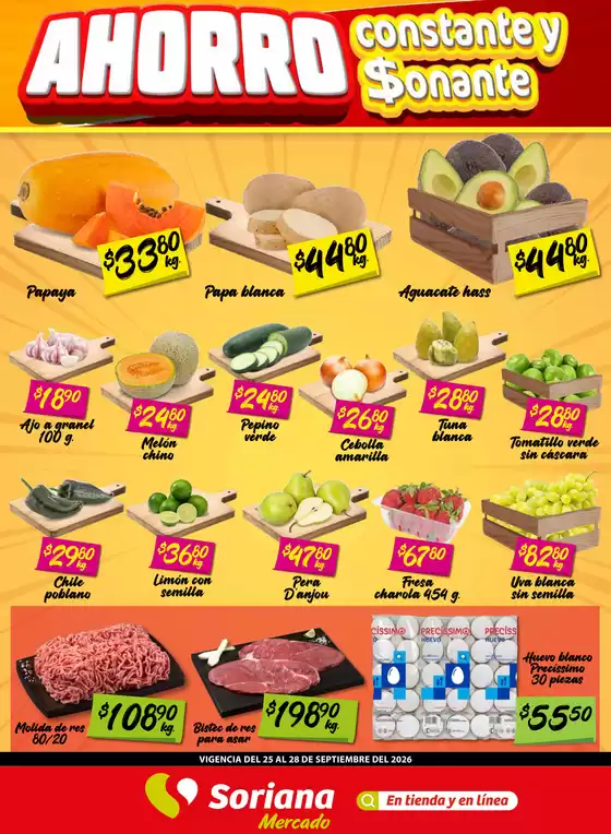Catálogo Soriana Express | Promociones actuales | 2026-09-25T00:00:00.000Z - 2026-09-28T00:00:00.000Z