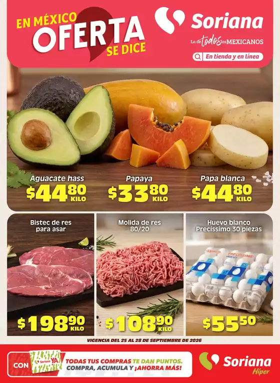 Catálogo Soriana Híper en Cuautitlán | Ofertas principales y descuentos | 2026-09-25T00:00:00.000Z - 2026-09-28T00:00:00.000Z