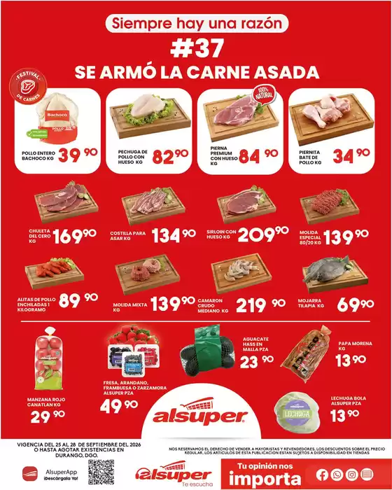 Catálogo Alsuper en Acaponeta | Alsuper Durango | 2026-09-25T00:00:00.000Z - 2026-09-28T00:00:00.000Z
