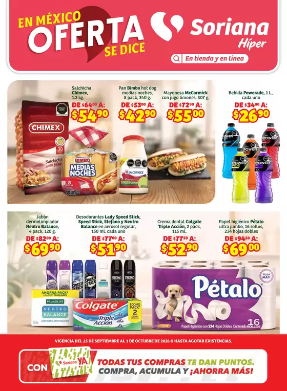 Catálogo Soriana Híper | Ofertas y promociones actuales | 2026-09-25T00:00:00.000Z - 2026-10-01T00:00:00.000Z