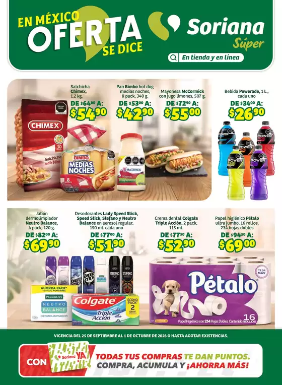 Catálogo Soriana Súper | Nuevas ofertas para descubrir | 2026-09-25T00:00:00.000Z - 2026-10-01T00:00:00.000Z