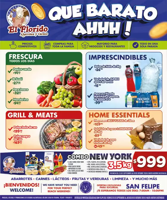 Catálogo El Florido en Aguascalientes | VOLANTE SAN FELIPE WEB 26 | 2026-09-25T00:00:00.000Z - 2026-10-01T00:00:00.000Z