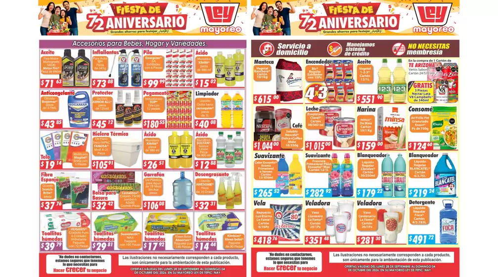 Catálogo Casa Ley | Ofertas especiales atractivas para todos | 2026-09-28T00:00:00.000Z - 2026-10-04T00:00:00.000Z