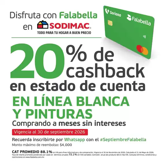 Catálogo Sodimac Constructor en Palmar Chico | Ofertas principales para todos los clientes | 2026-09-28T00:00:00.000Z - 2026-09-30T00:00:00.000Z