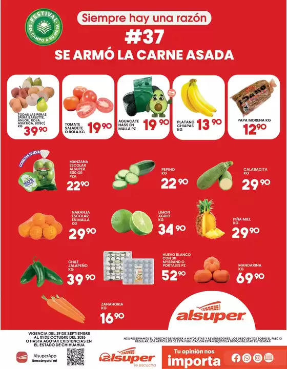 Catálogo Alsuper | Alsuper Chihuahua-capital | 2026-09-29T00:00:00.000Z - 2026-10-01T00:00:00.000Z